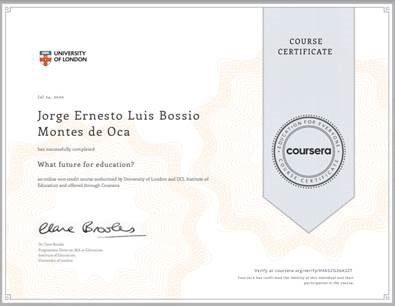 ¿De qué sirve un certificado de Coursera?